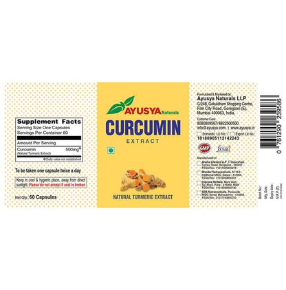 Ayusya Curcumin Extract Capsule