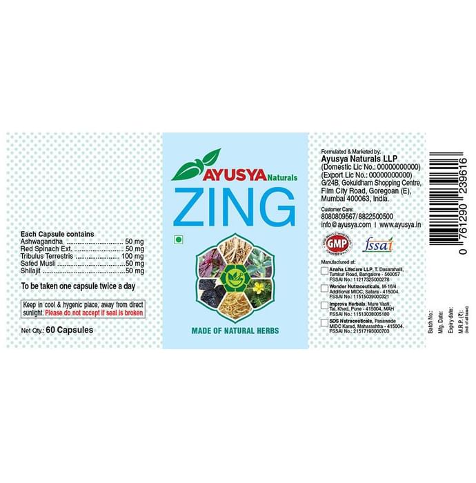 Ayusya Zing Capsule