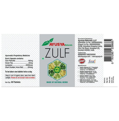 Ayusya Zulf Hair Tablet