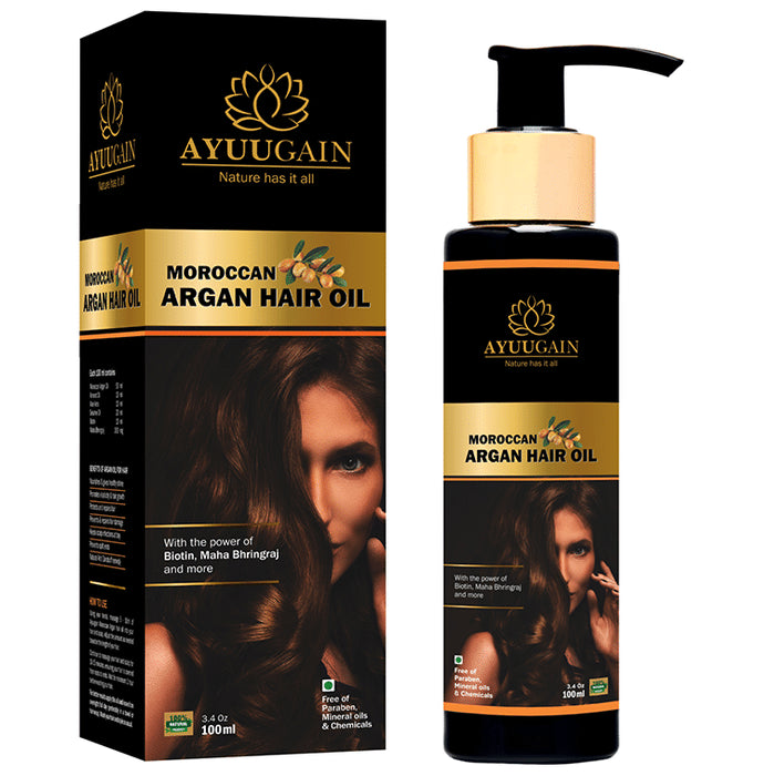 Ayuugain Moroccan Argan Hair Oil - Classic Derma