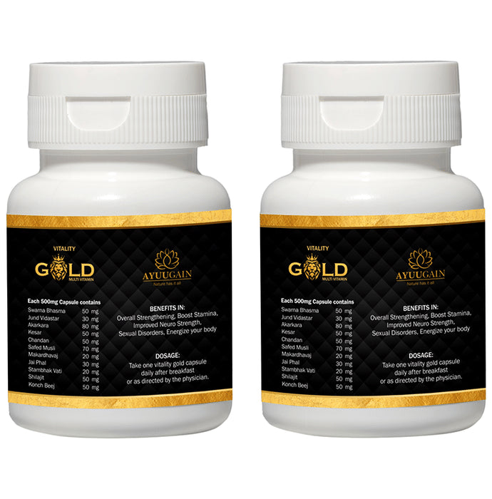 Ayuugain Vitality Gold Multivitamin Capsule (60 Each)