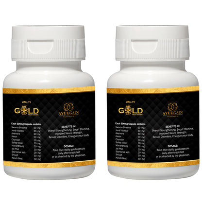 Ayuugain Vitality Gold Multivitamin Capsule (60 Each)
