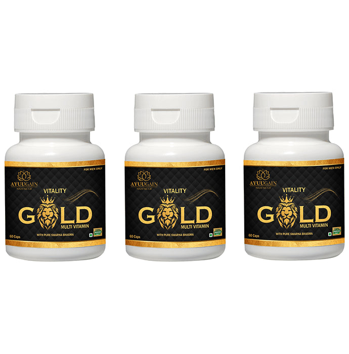 Ayuugain Vitality Gold Multivitamin Capsule (60 Each) - Classic Derma