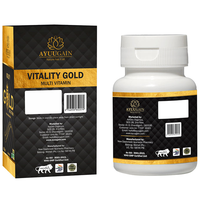 Ayuugain Vitality Gold Multivitamin Capsule (60 Each)