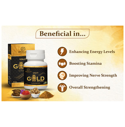 Ayuugain Vitality Gold Multivitamin Capsule (60 Each)