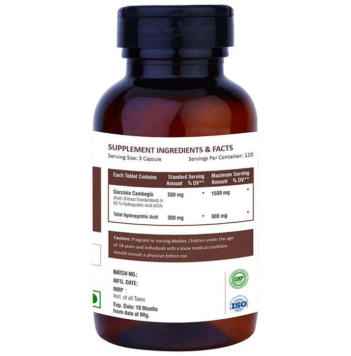 Ayuway Carcinia Cambogia 1500mg Vegicap