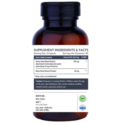 Ayuway Horny Goat Weed 1200mg Vegicap