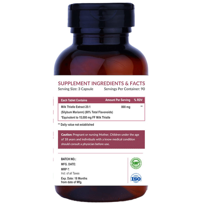 Ayuway Milk Thistle 1200mg Vegicap