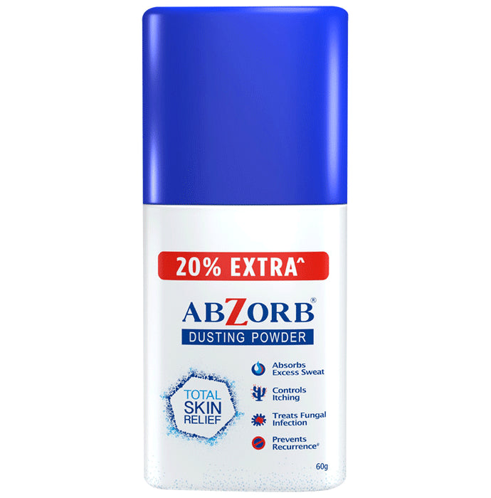 Abzorb Anti Fungal Dusting Powder | Absorbs Excess Sweat | Controls Itching | Derma Care | Manages Fungal Infections Dusting Powder Dusting Powder - Classic Derma