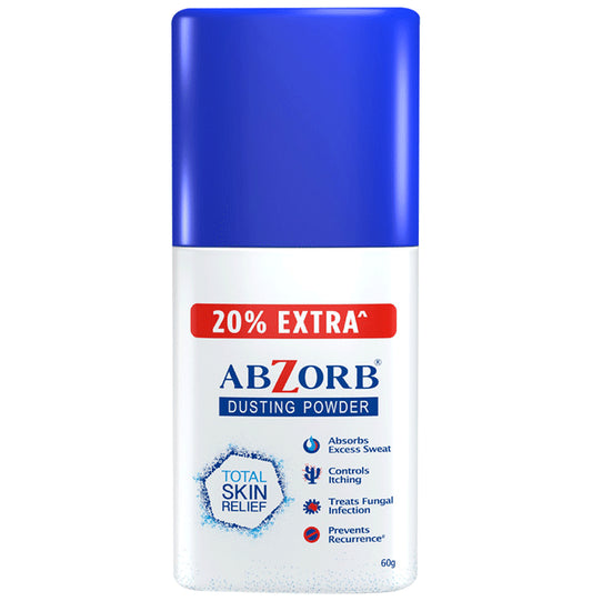 Abzorb Anti Fungal Dusting Powder | Absorbs Excess Sweat | Controls Itching | Derma Care | Manages Fungal Infections Dusting Powder Dusting Powder - Classic Derma