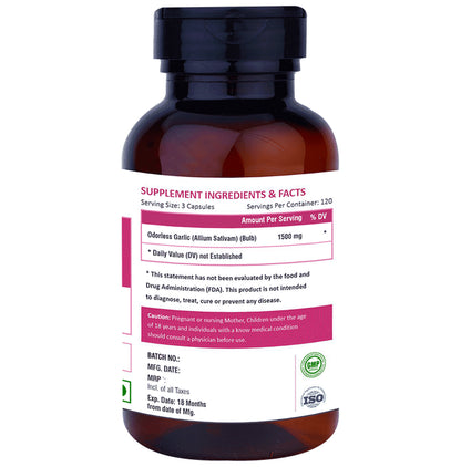 Ayuway Pure Garlic 1500mg Vegicap