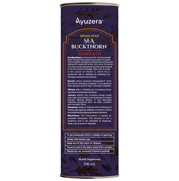 Ayuzera Himalayan Sea Buckthorn Diabo Win Juice