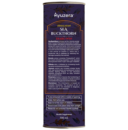 Ayuzera Himalayan Sea Buckthorn Diabo Win Juice