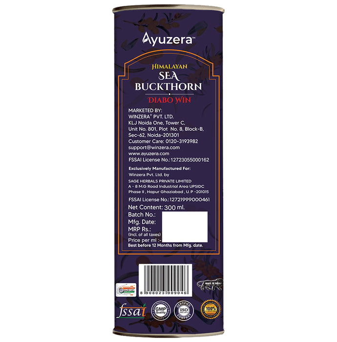 Ayuzera Himalayan Sea Buckthorn Diabo Win Juice
