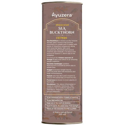 Ayuzera Himalayan Sea Buckthorn Fitwin Juice