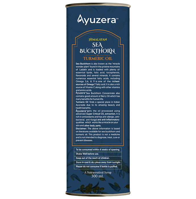 Ayuzera Himalayan Sea Buckthorn Turmeric Oil Juice