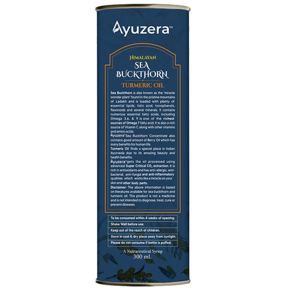 Ayuzera Himalayan Sea Buckthorn Turmeric Oil Juice
