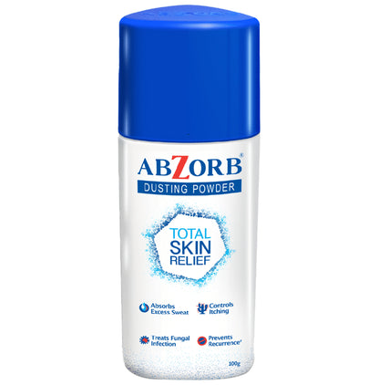 Abzorb Anti Fungal Dusting Powder | Absorbs Excess Sweat | Controls Itching | Derma Care | Manages Fungal Infections Dusting Powder - Classic Derma