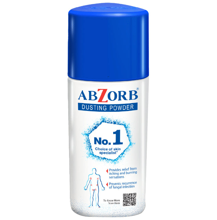 Abzorb Anti Fungal Dusting Powder | Absorbs Excess Sweat | Controls Itching | Derma Care | Manages Fungal Infections Dusting Powder