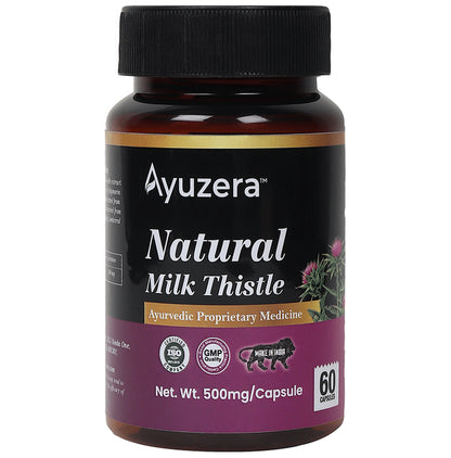 Ayuzera Natural Milk Thistle 500mg Capsule - Classic Derma