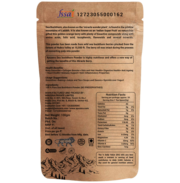 Ayuzera Sea Buckthorn Dry Berries Powder