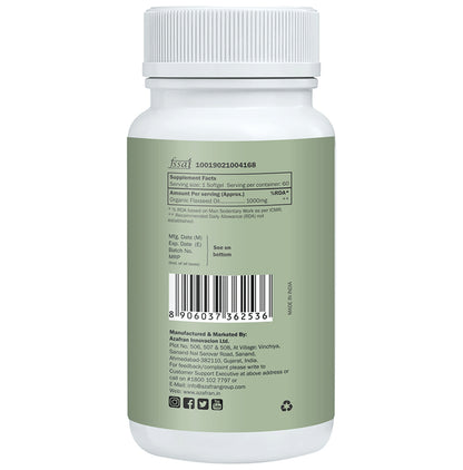 Azafran Actives Organic Flaxseed Oil Softgel Capsules