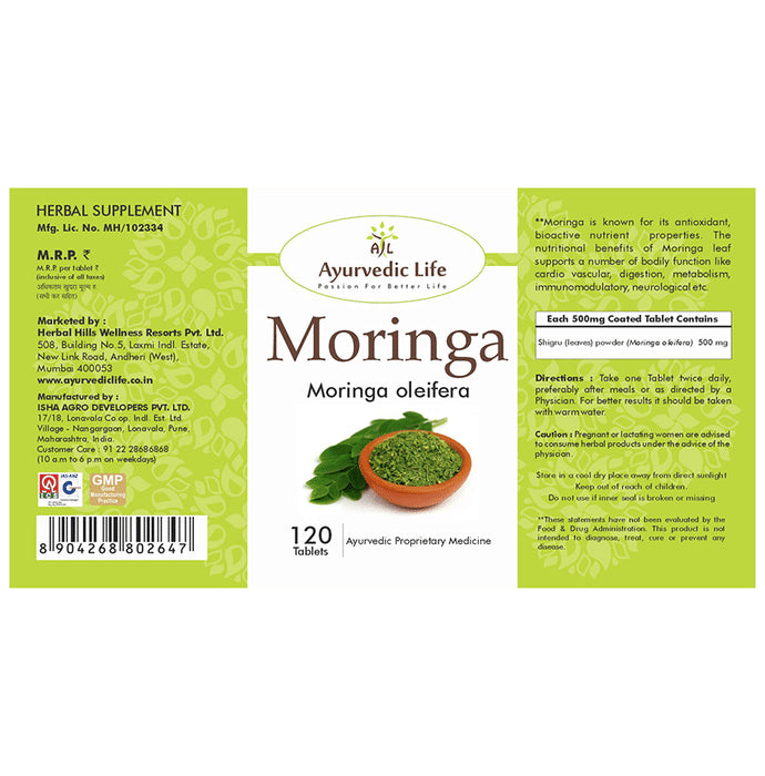 Ayurvedic Life Moringa Tablet