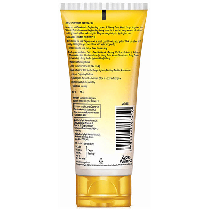Everyuth Naturals Brightening Lemon & Cherry Face Wash