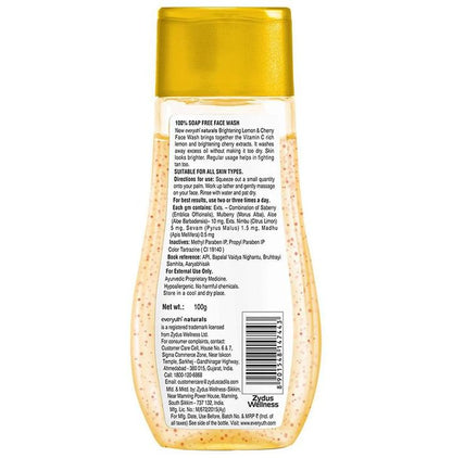 Everyuth Naturals Brightening Lemon & Cherry Face Wash