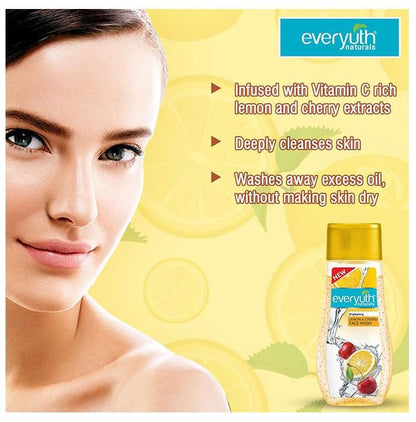 Everyuth Naturals Brightening Lemon & Cherry Face Wash