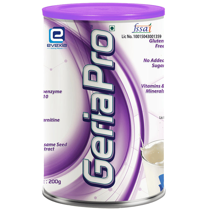 Evexia GeriaPro for Nutrition | No Added Sugar | Flavour Powder Vanilla - Classic Derma