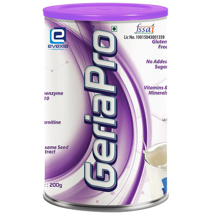 Evexia GeriaPro for Nutrition | No Added Sugar | Flavour Powder Vanilla - Classic Derma