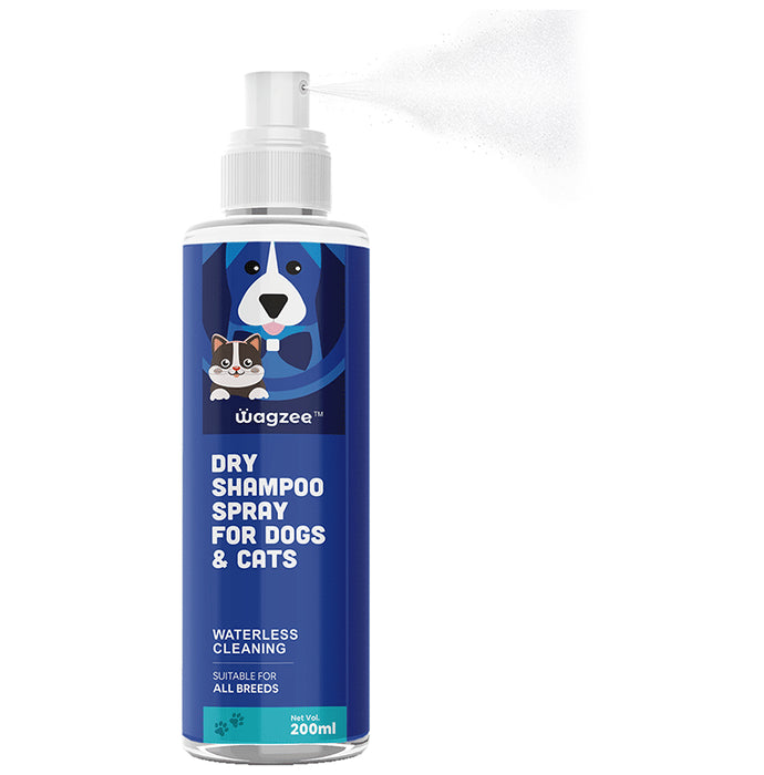 Wagzee Dry Shampoo Spray for Dogs & Cats - Classic Derma