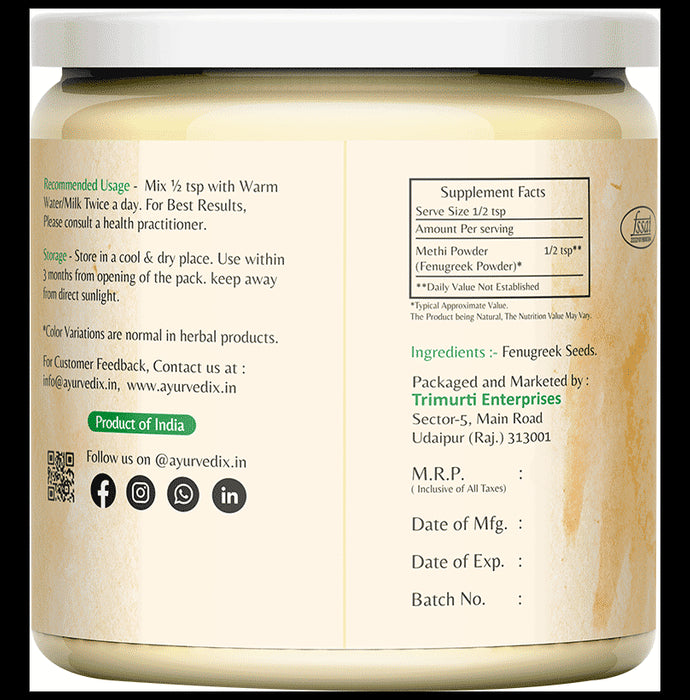 Ayurvedix Fenugreek Powder