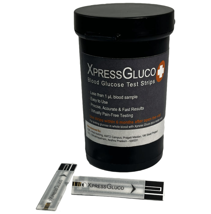 Accurex Xpress Gluco Plus Blood Glucose Test Strip (50 Each) - Classic Derma