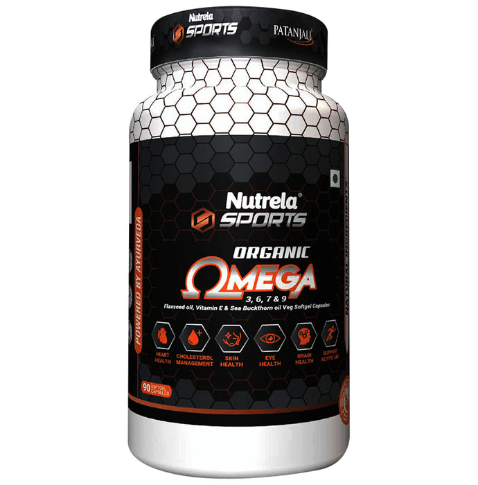 Nutrela Sports Organic Omega 3,6,7 & 9 Capsule - Classic Derma