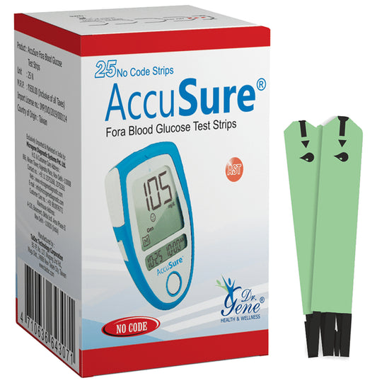 AccuSure Blood Glucose Test Strip Blue - Classic Derma