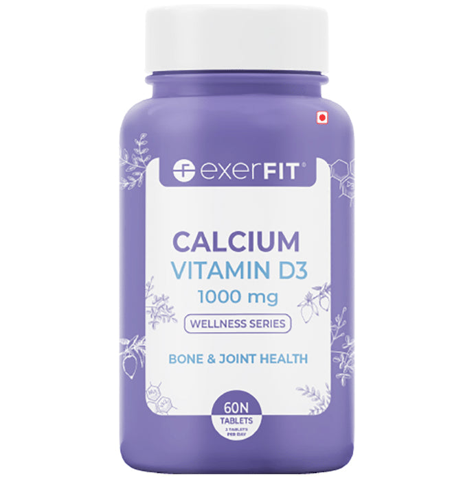 Exerfit Calcium Vitamin D3 1000mg Tablet - Classic Derma