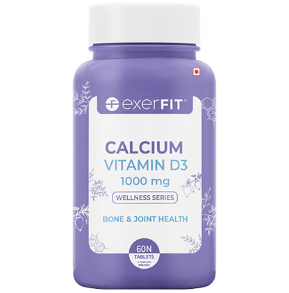 Exerfit Calcium Vitamin D3 1000mg Tablet - Classic Derma