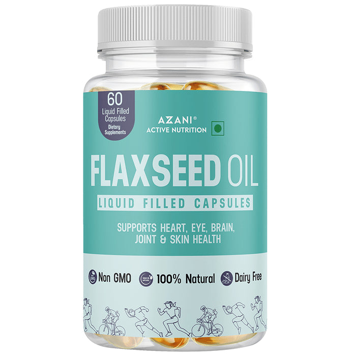 Azani Active Nutrition Flaxseed Oil Liquid Filled Capsule - Classic Derma