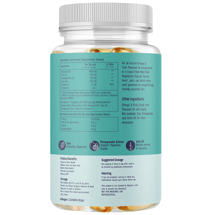 Azani Active Nutrition Flaxseed Oil Liquid Filled Capsule