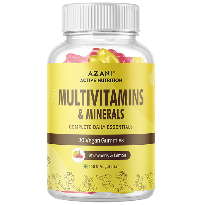 Azani Active Nutrition Multivitamins & Minerals Vegan Gummies Strawberry and Lemon - Classic Derma