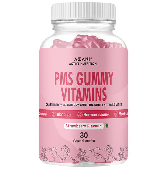 Azani Active Nutrition PMS Vitamins Gummies Strawberry - Classic Derma