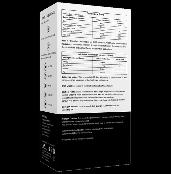 Azelbo's Hair Flair Sachet (7.5gm X 30 Each ) Apple