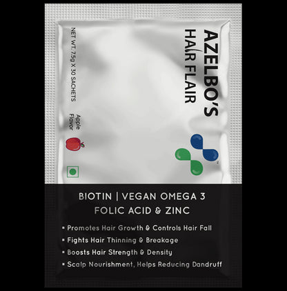 Azelbo's Hair Flair Sachet (7.5gm X 30 Each ) Apple