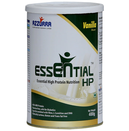 Azzurra Essential High Protein Nutrition with L-Creatine & DHA | Flavour Powder Vanilla - Classic Derma