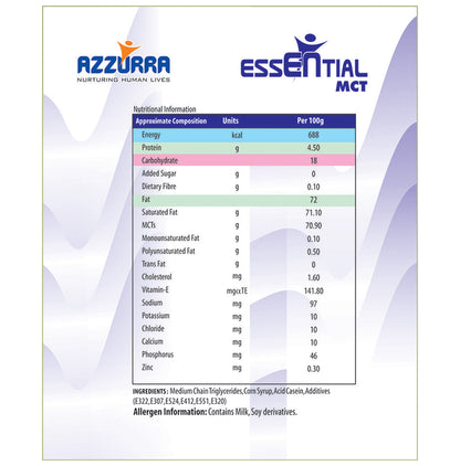 Azzurra Essential Mct Powder