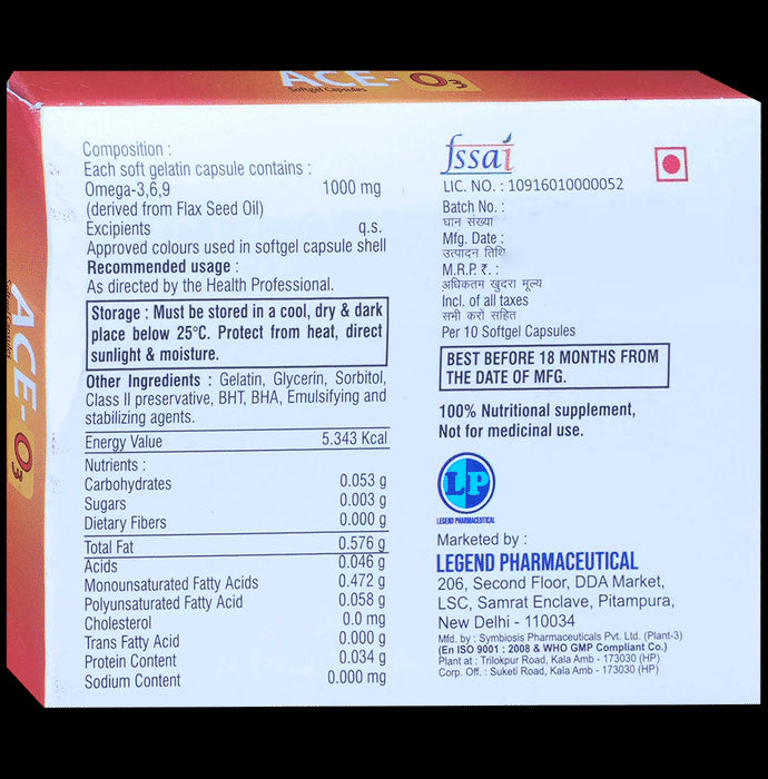 Ace-O3 Softgel Capsule