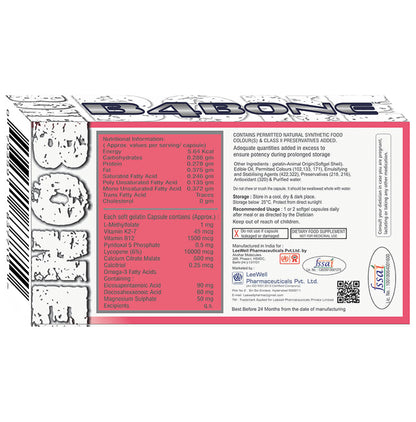 B4 Bone Mineral Density (BMD), Osteoporosis & Bone Strength Vitamins Supplement Softgel Capsule