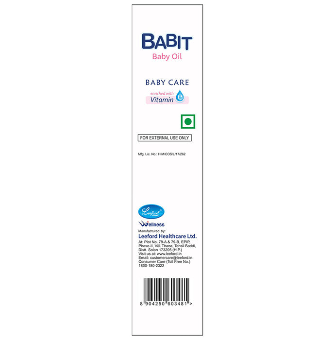 Babit Baby Massage Oil Enriched with Vitamin E